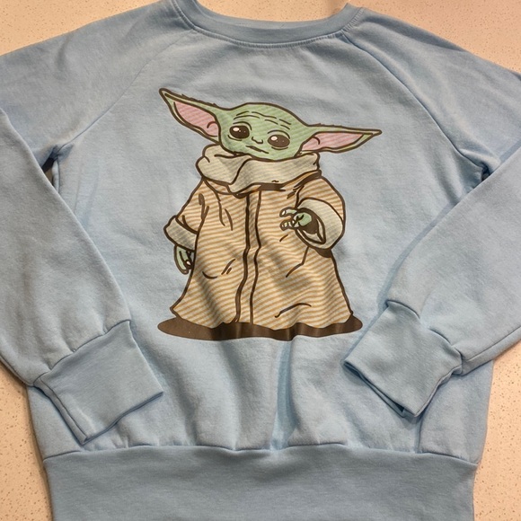 Star Wars Tops - Star Wars Yoda the child juniors sweater pull over small 3 5